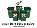 Bins out for Barry Bin Sticker - Small