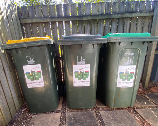 Bins out for Barry Bin Sticker - Large